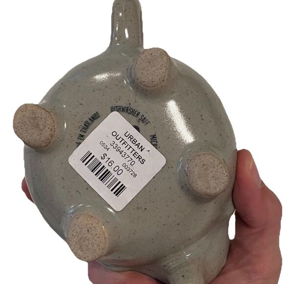 Urban Outfitters Home Elephant Mug Grey Stoneware Tea Coffee Mug Planter - Picture 6 of 7